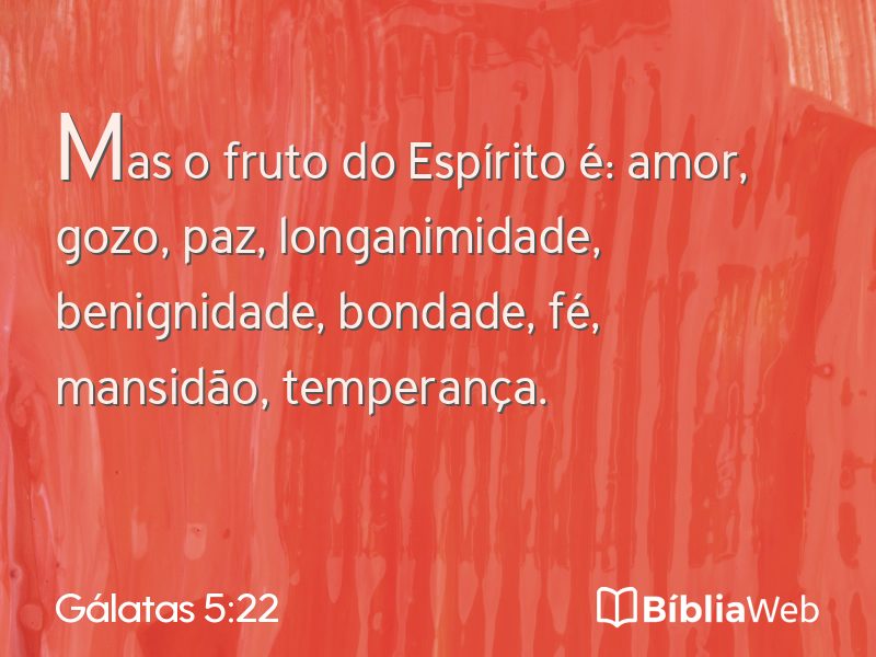 Gálatas 5:22 em imagem para compartilhar