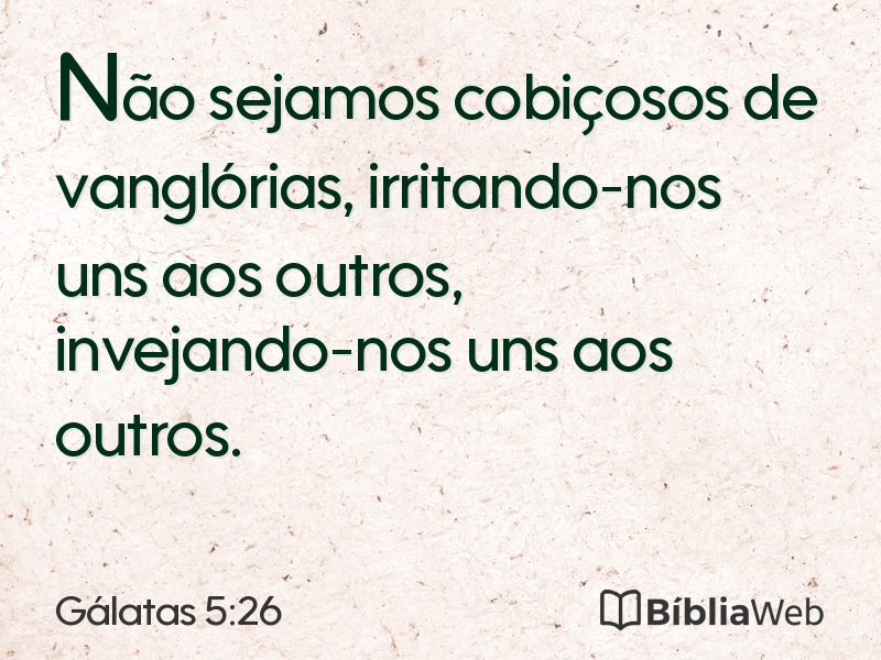 Gálatas 5:26 em imagem para compartilhar