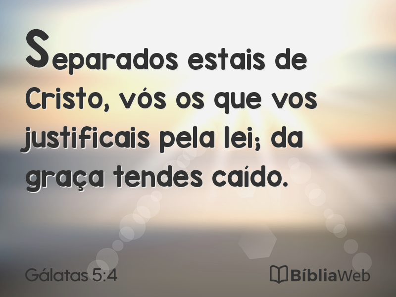 Gálatas 5:4 em imagem para compartilhar