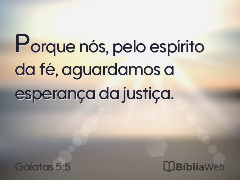 Gálatas 5:5 em imagem para compartilhar