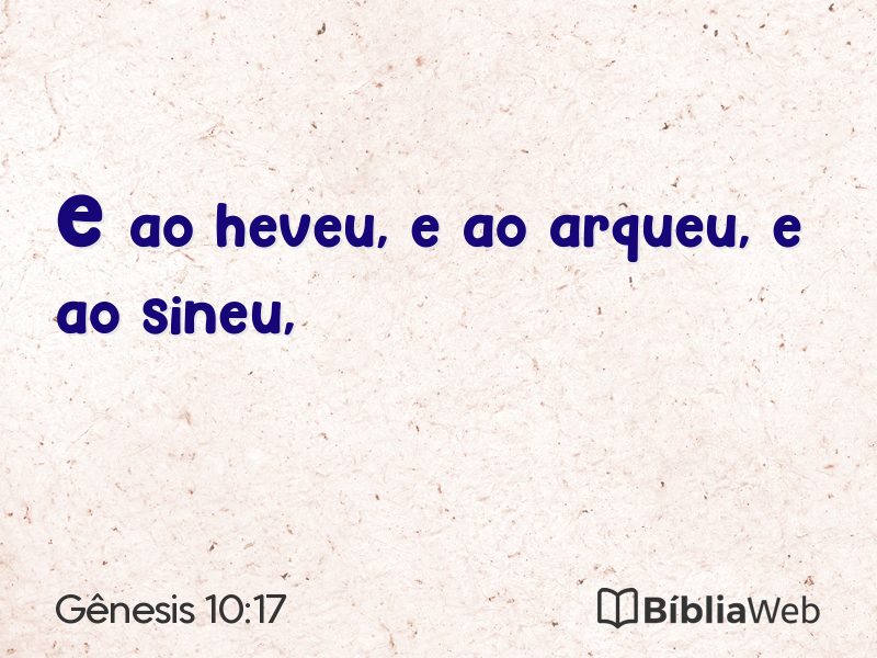 Gênesis 10:17 em imagem para compartilhar