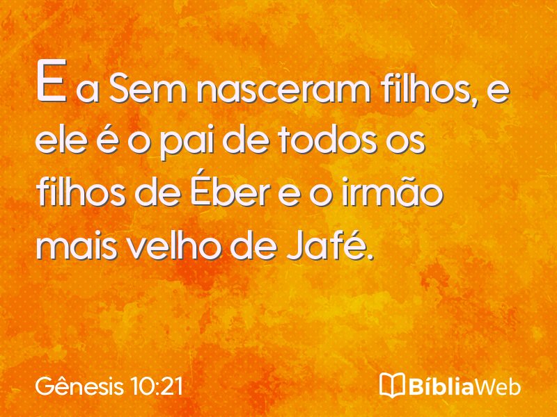 Gênesis 10:21 em imagem para compartilhar