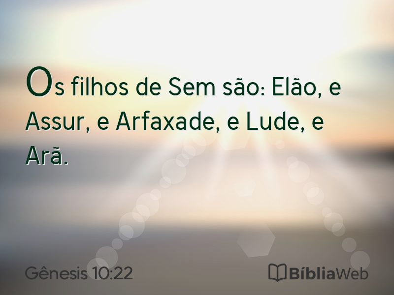 Gênesis 10:22 em imagem para compartilhar