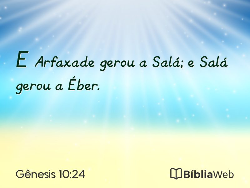 Gênesis 10:24 em imagem para compartilhar