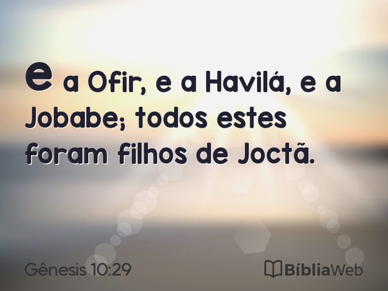 Gênesis 10:29 em imagem para compartilhar