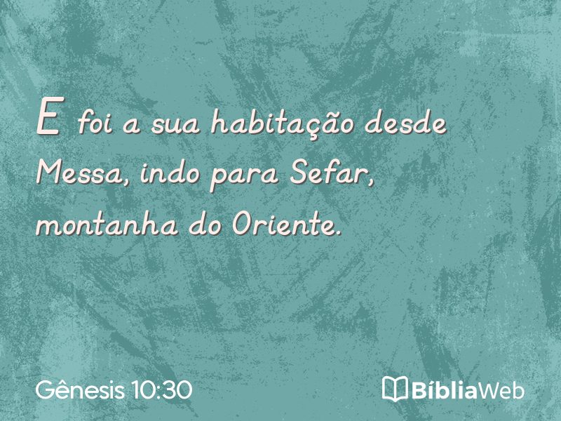 Gênesis 10:30 em imagem para compartilhar