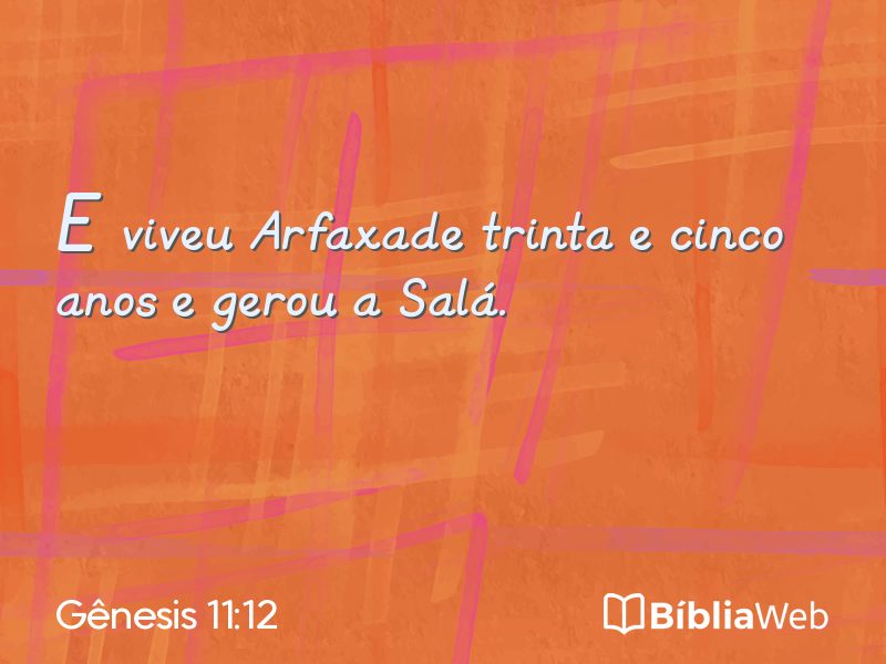Gênesis 11:12 em imagem para compartilhar