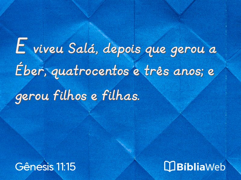 Gênesis 11:15 em imagem para compartilhar