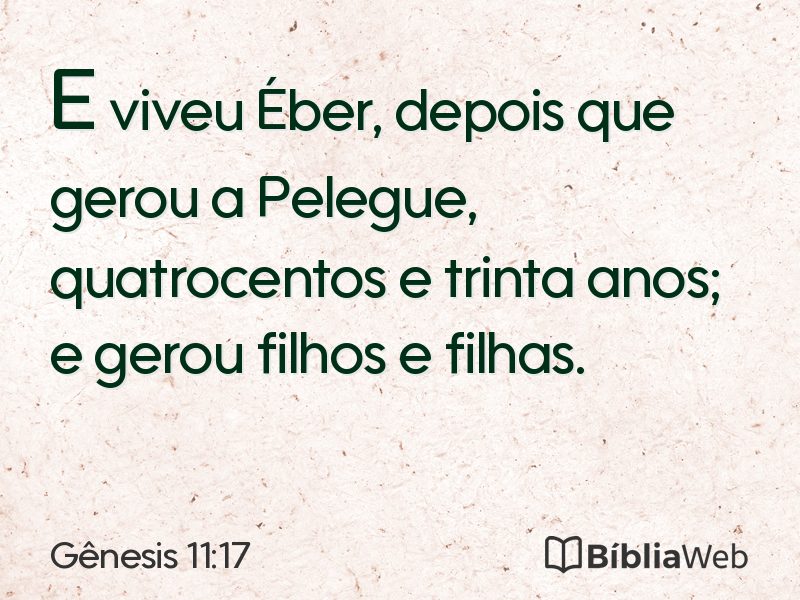 Gênesis 11:17 em imagem para compartilhar