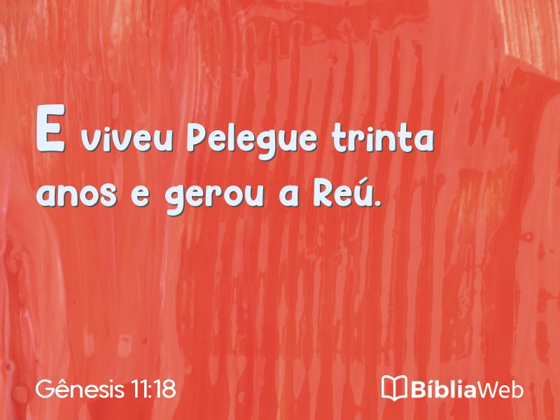 Gênesis 11:18 em imagem para compartilhar