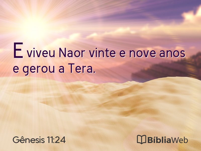 Gênesis 11:24 em imagem para compartilhar