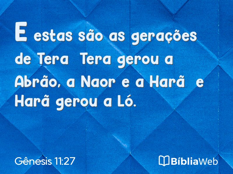 Gênesis 11:27 em imagem para compartilhar