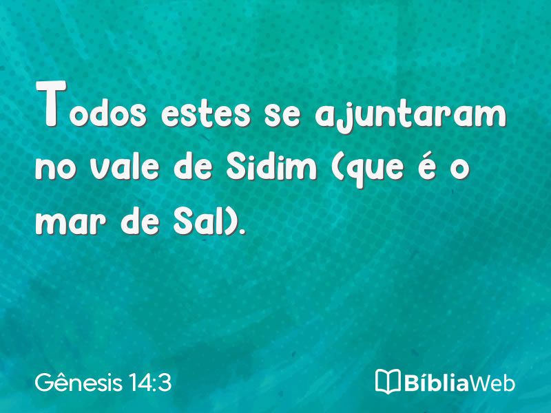 Gênesis 14:3 em imagem para compartilhar