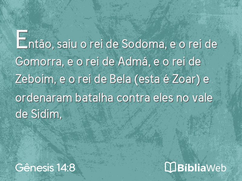 Gênesis 14:8 em imagem para compartilhar