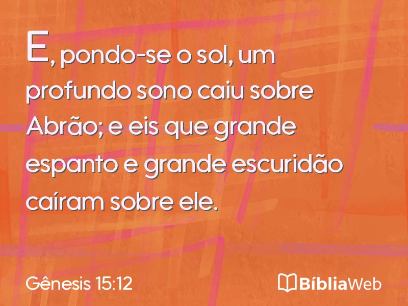 Gênesis 15:12 em imagem para compartilhar