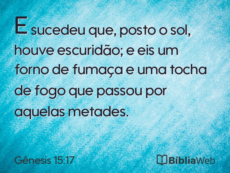 Gênesis 15:17 em imagem para compartilhar