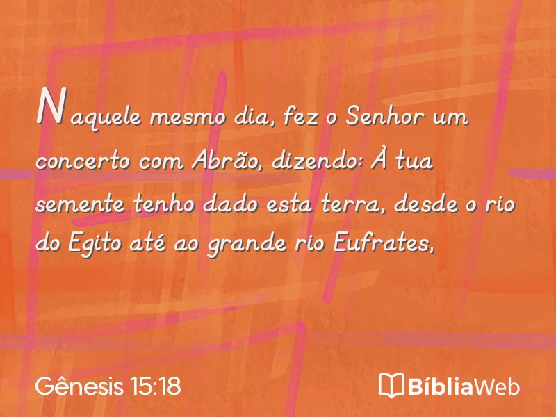 Gênesis 15:18 em imagem para compartilhar