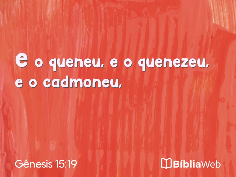 Gênesis 15:19 em imagem para compartilhar