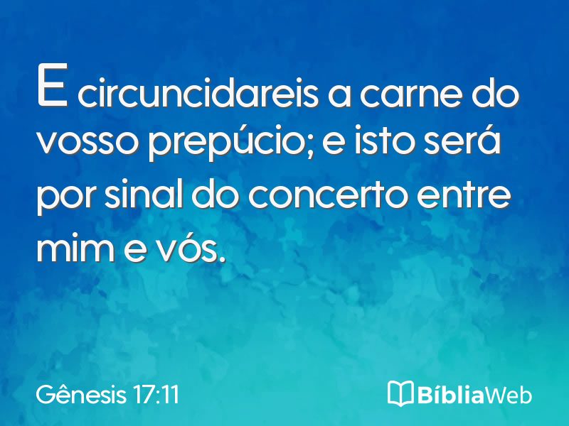 Gênesis 17:11 em imagem para compartilhar