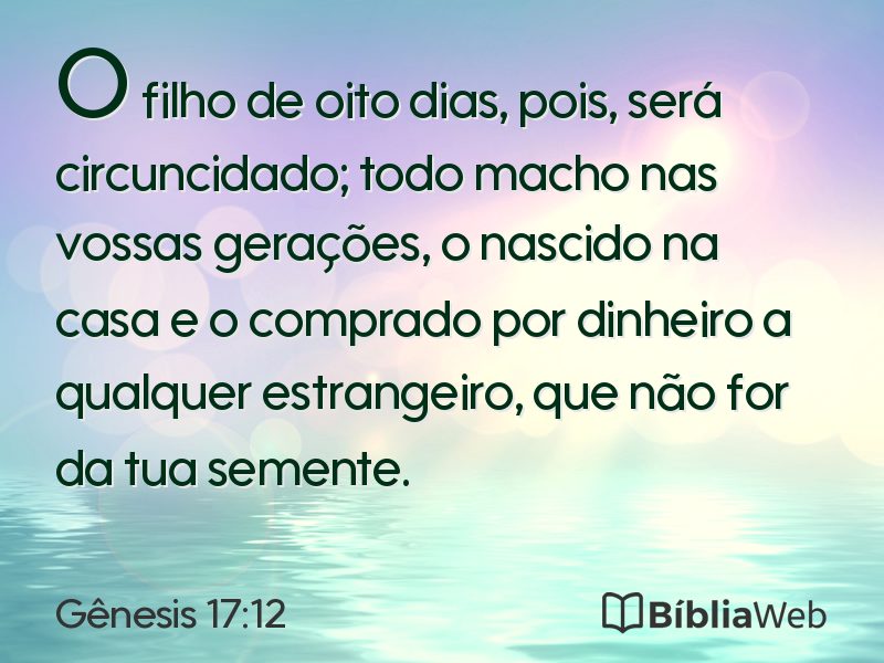Gênesis 17:12 em imagem para compartilhar