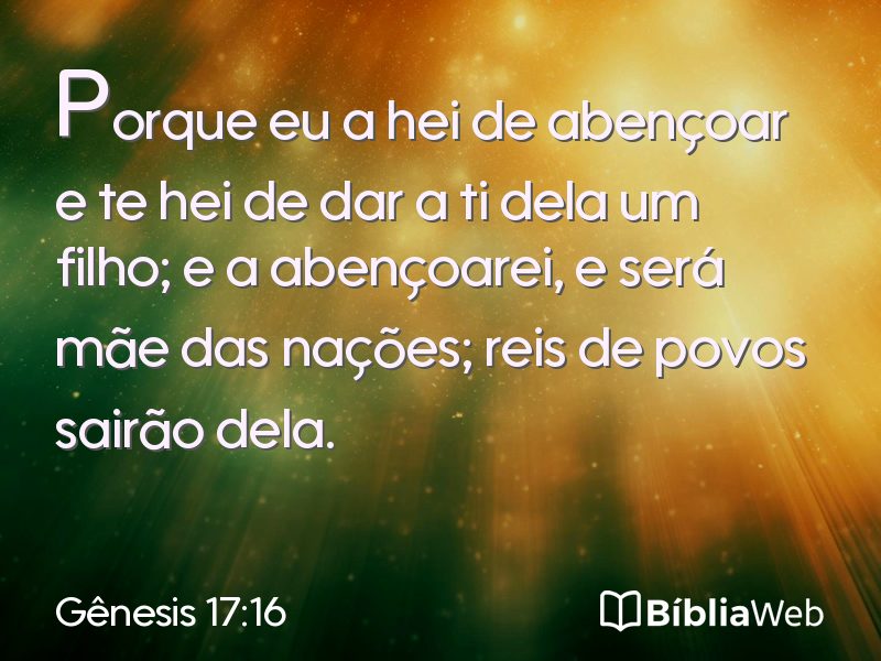 Gênesis 17:16 em imagem para compartilhar