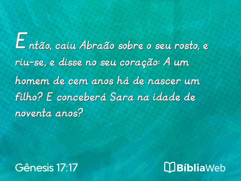 Gênesis 17:17 em imagem para compartilhar