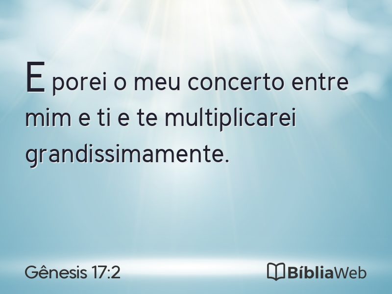 Gênesis 17:2 em imagem para compartilhar