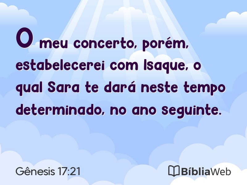 Gênesis 17:21 em imagem para compartilhar