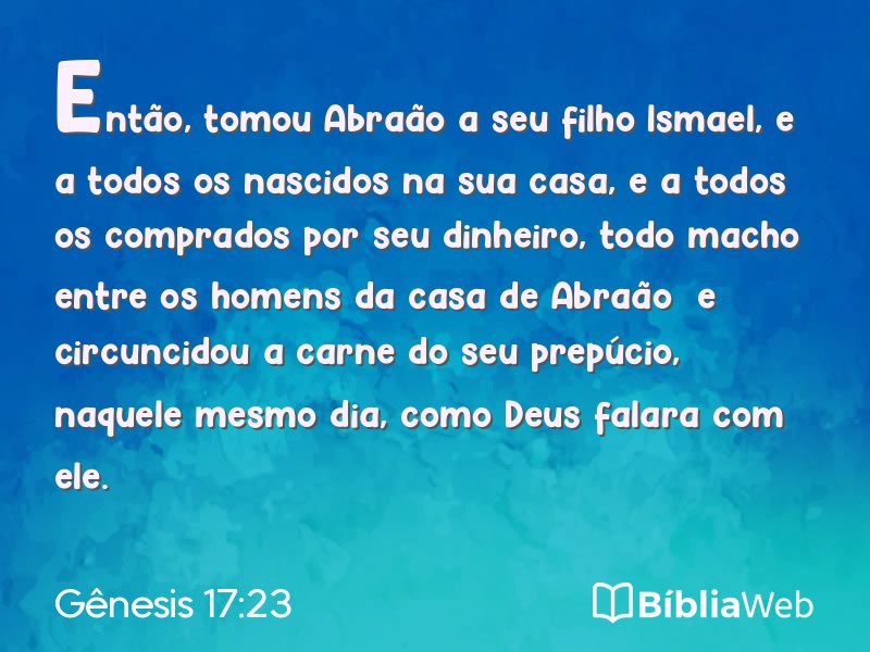 Gênesis 17:23 em imagem para compartilhar