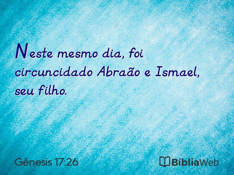 Gênesis 17:26 em imagem para compartilhar