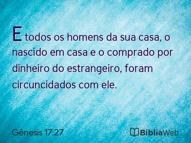 Gênesis 17:27 em imagem para compartilhar