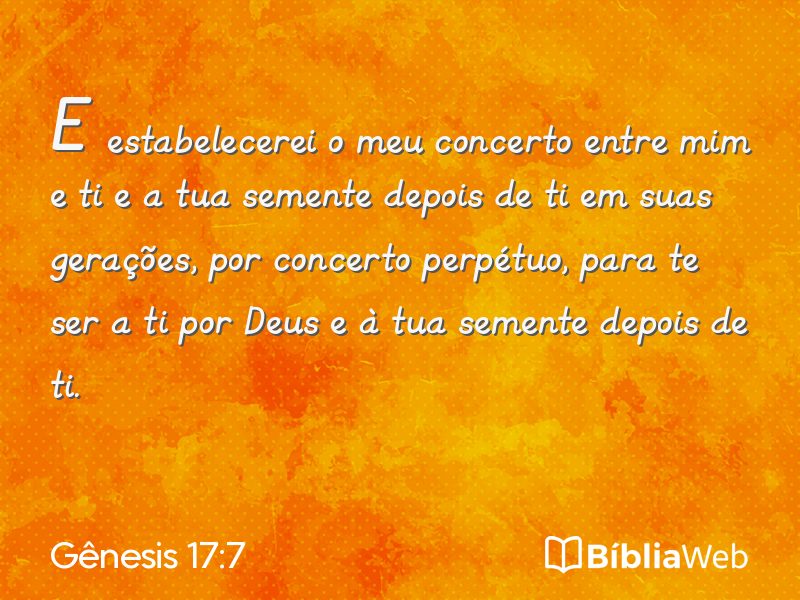 Gênesis 17:7 em imagem para compartilhar