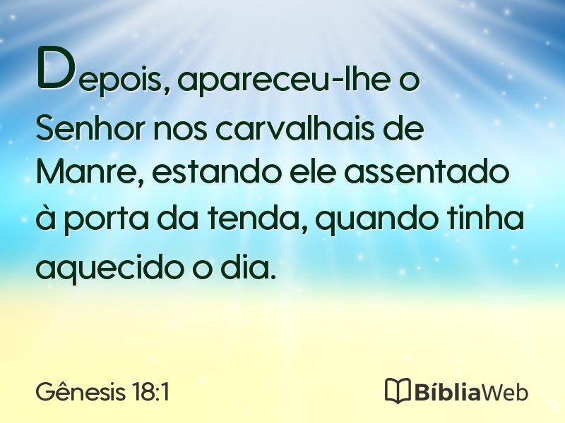 Gênesis 18:1 em imagem para compartilhar