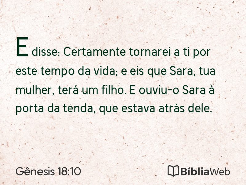 Gênesis 18:10 em imagem para compartilhar