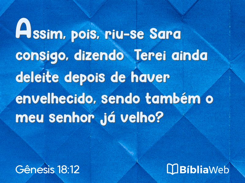 Gênesis 18:12 em imagem para compartilhar