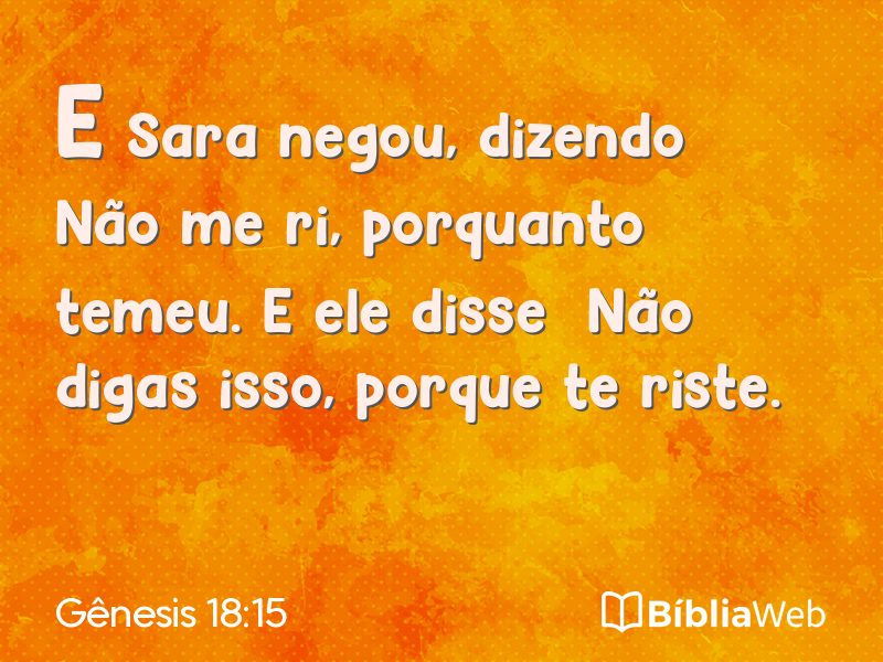 Gênesis 18:15 em imagem para compartilhar