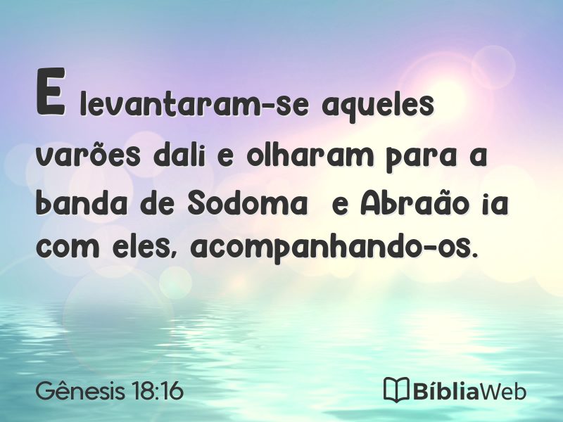 Gênesis 18:16 em imagem para compartilhar