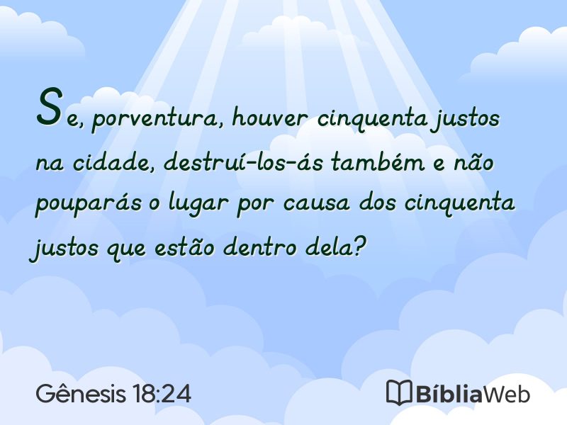 Gênesis 18:24 em imagem para compartilhar
