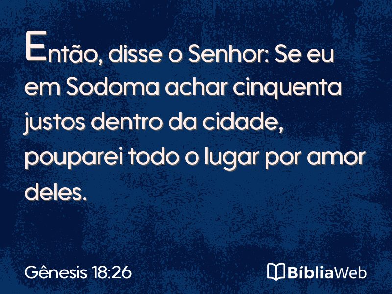 Gênesis 18:26 em imagem para compartilhar