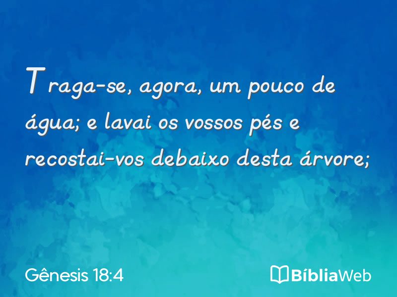Gênesis 18:4 em imagem para compartilhar