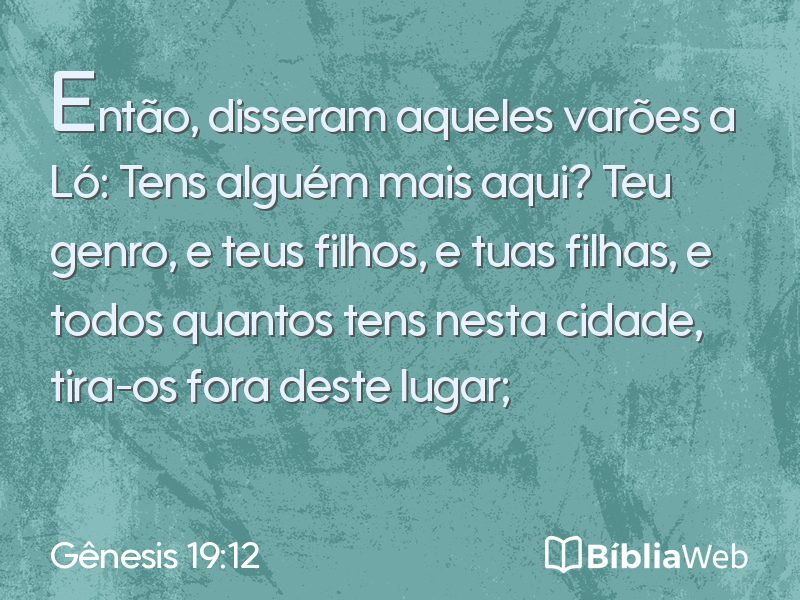 Gênesis 19:12 em imagem para compartilhar