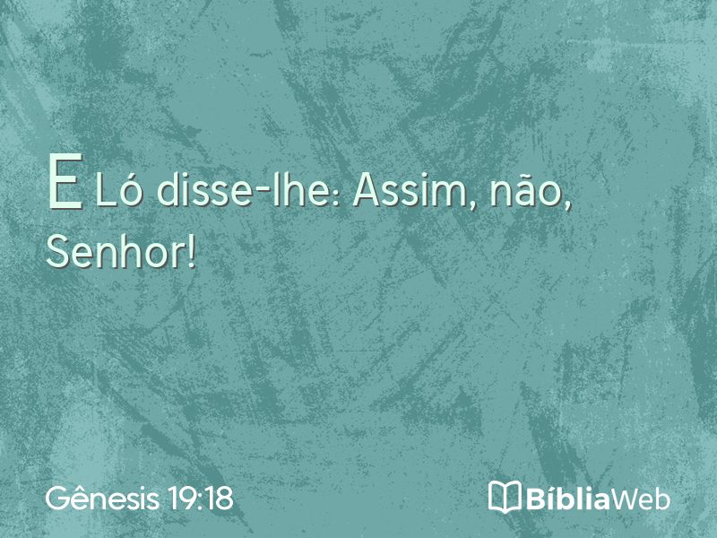 Gênesis 19:18 em imagem para compartilhar