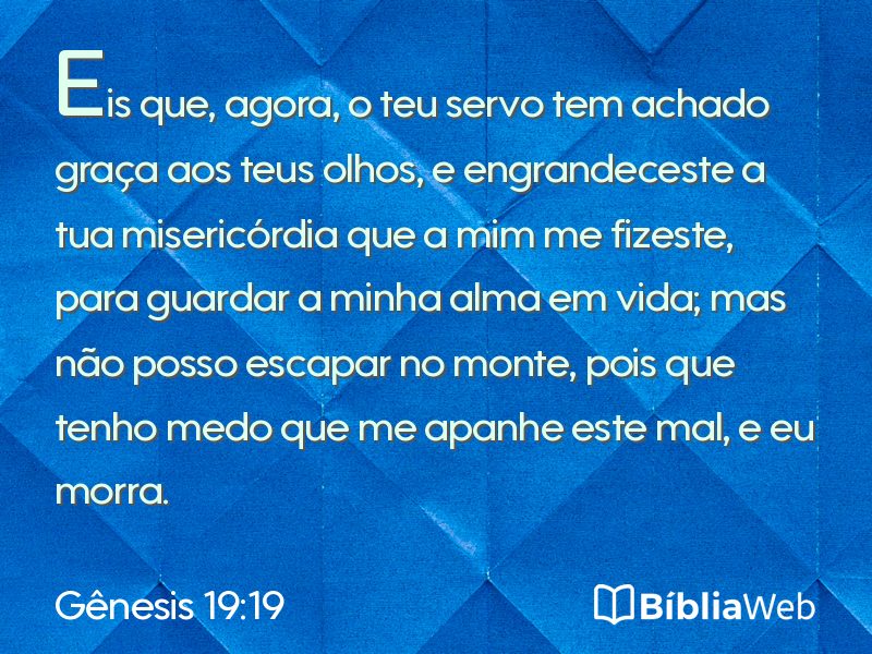 Gênesis 19:19 em imagem para compartilhar