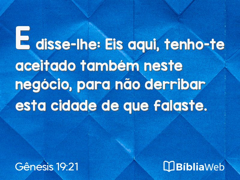 Gênesis 19:21 em imagem para compartilhar