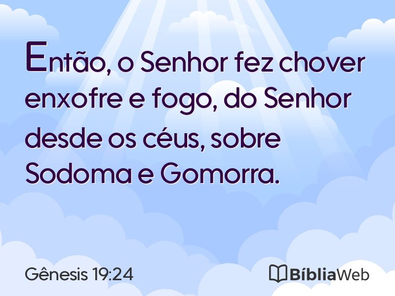 Gênesis 19:24 em imagem para compartilhar
