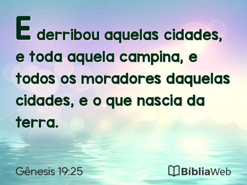 Gênesis 19:25 em imagem para compartilhar