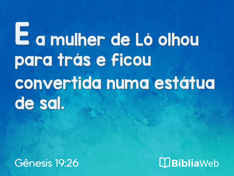 Gênesis 19:26 em imagem para compartilhar