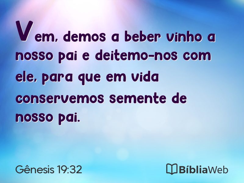 Gênesis 19:32 em imagem para compartilhar