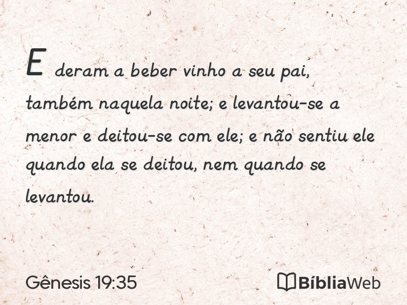 Gênesis 19:35 em imagem para compartilhar