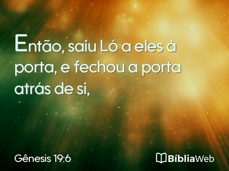 Gênesis 19:6 em imagem para compartilhar